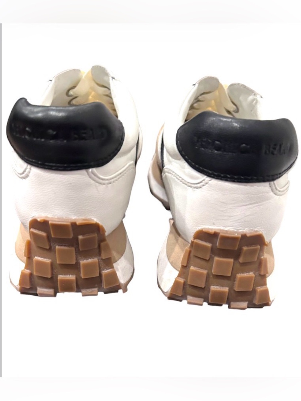 Veronica Beard Valentina sneakers white and black with coconut suede Size 6.5M - Picture 6 of 9